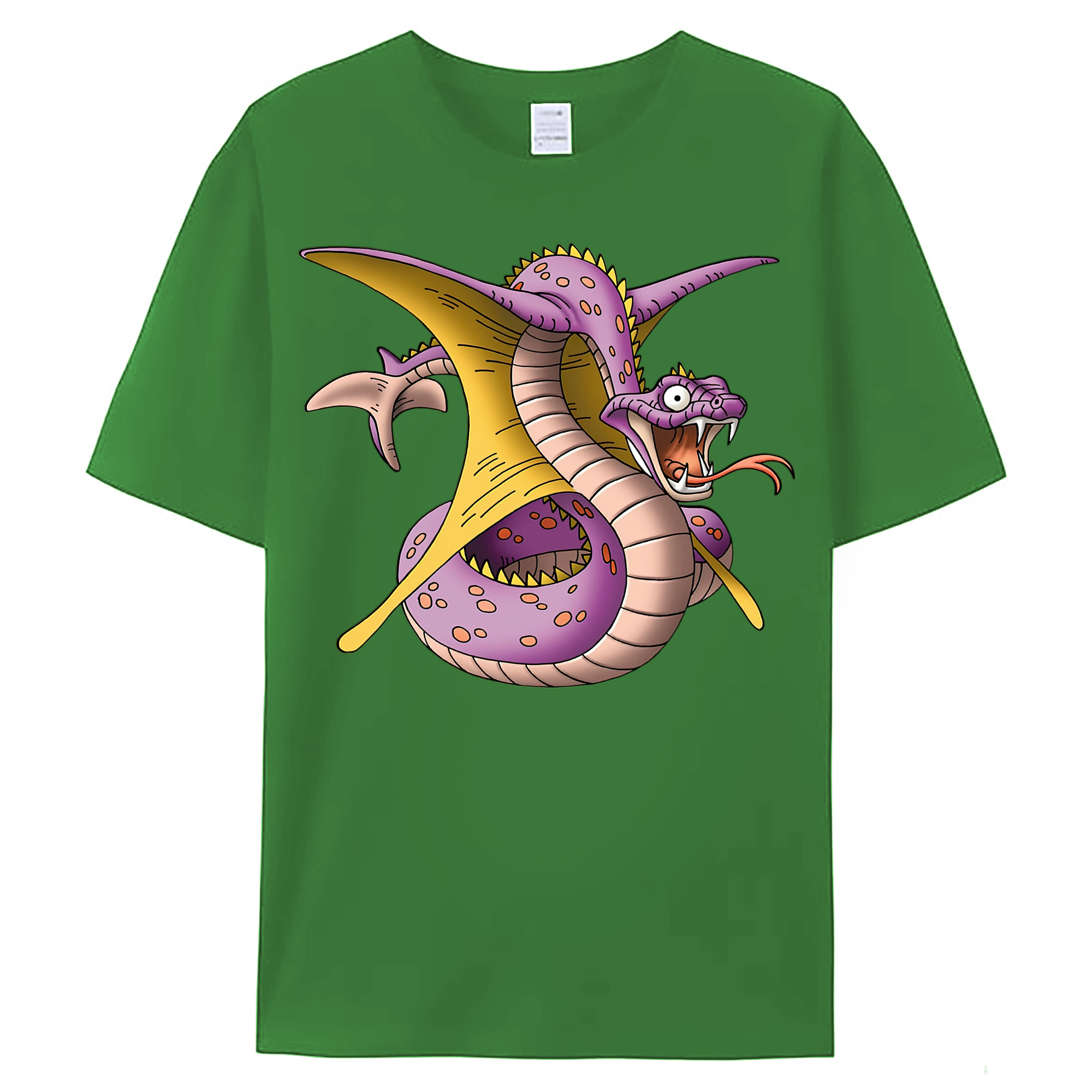 （画像用） ドラゴンクエスト Doragon Kuesuto Dragon Quest レディースカジュアルプリントTシャツ（綿100％）
